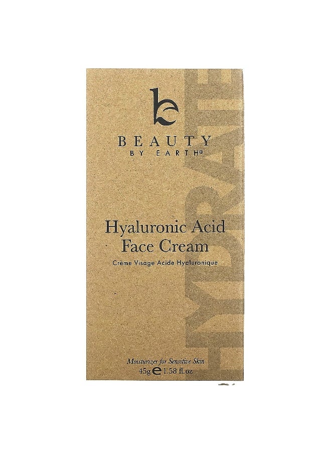Beauty By Earth, Hyaluronic Acid Face Cream , 1.58 fl oz (45 g)