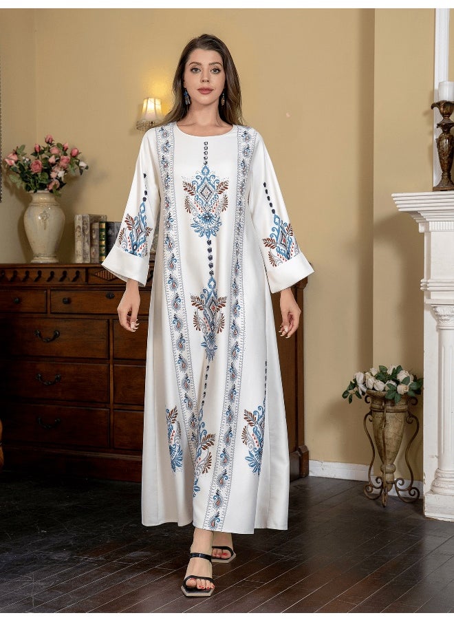 Muslim Women's Floral Maxi Dress