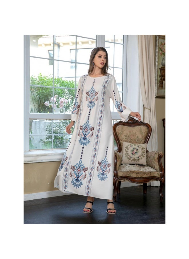 Muslim Women's Floral Maxi Dress
