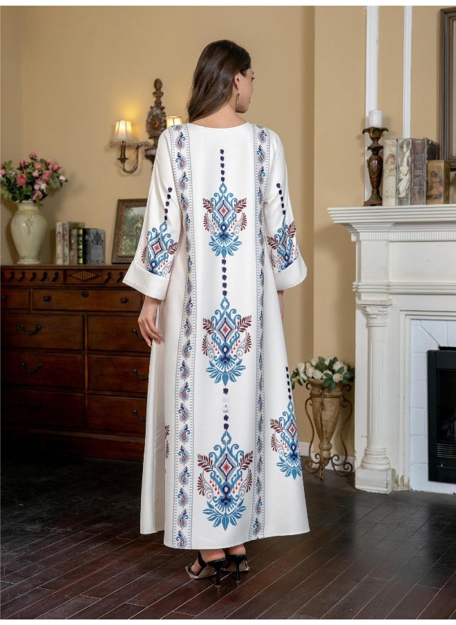 Muslim Women's Floral Maxi Dress