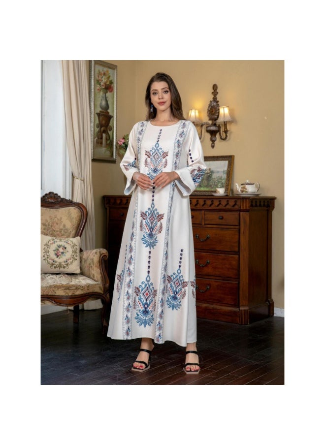 Muslim Women's Floral Maxi Dress