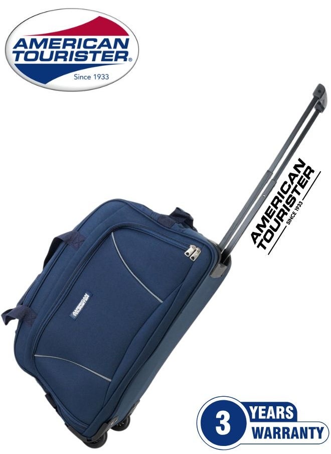 American Tourister VISION Duffel Bag with Wheels, 57 CM (NAVY BLUE)