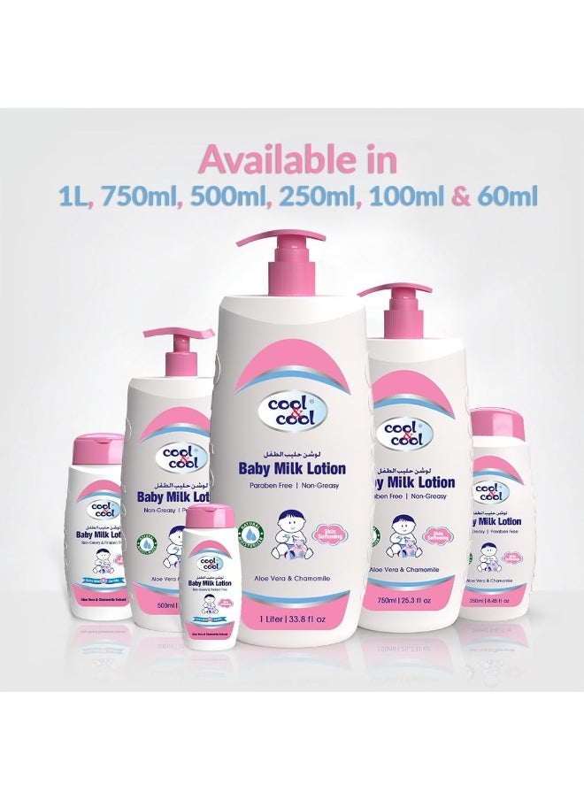 Pack Of 4 Baby Milk Lotion - 500Ml