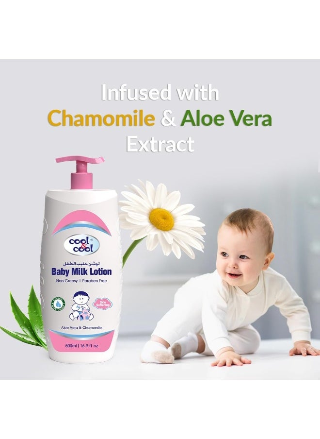 Pack Of 4 Baby Milk Lotion - 500Ml