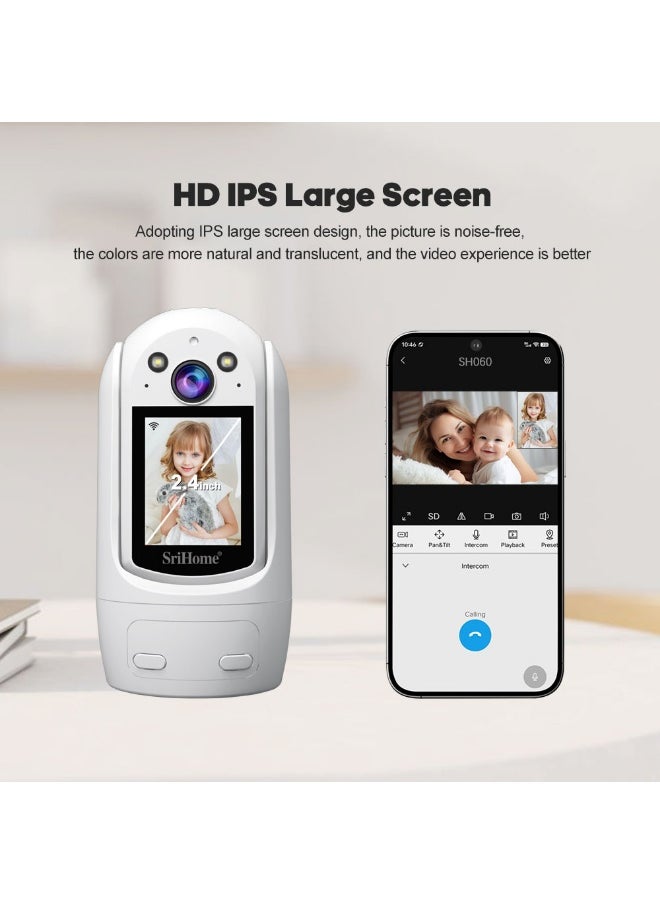 SriHome SH060 1080P Wi-Fi Smart Home Security Camera | Color Night Vision | Motion Detection | Two-Way Audio | Remote Access via App GTIN:6281004500322