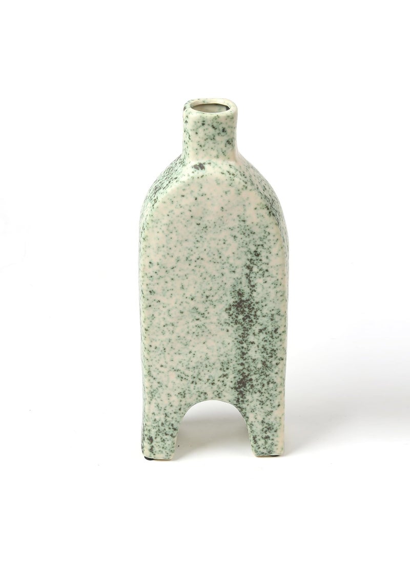 Habere IndiaAll The Cultures Fabricating India Ceramic Vase Flower Vase Vase for Living Room Home Decor Items Flower Pot for Living Room Small Flower Vase Table Decor M L13xW65xH32CM