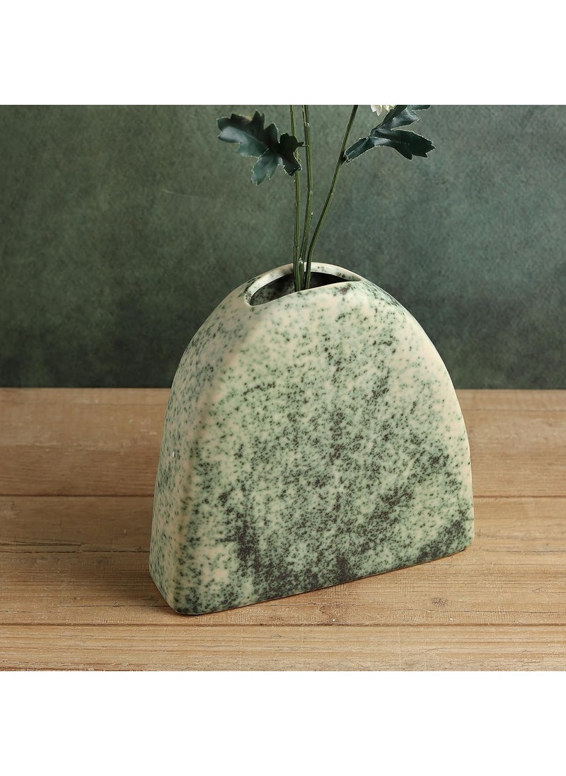 Habere IndiaAll The Cultures Fabricating India Ceramic Flower Vase Small Vase Vases for Home Decor Home Decor Items Vase for Living Room Ceramic Vases for Home Decor M L21xW65xH20 CM