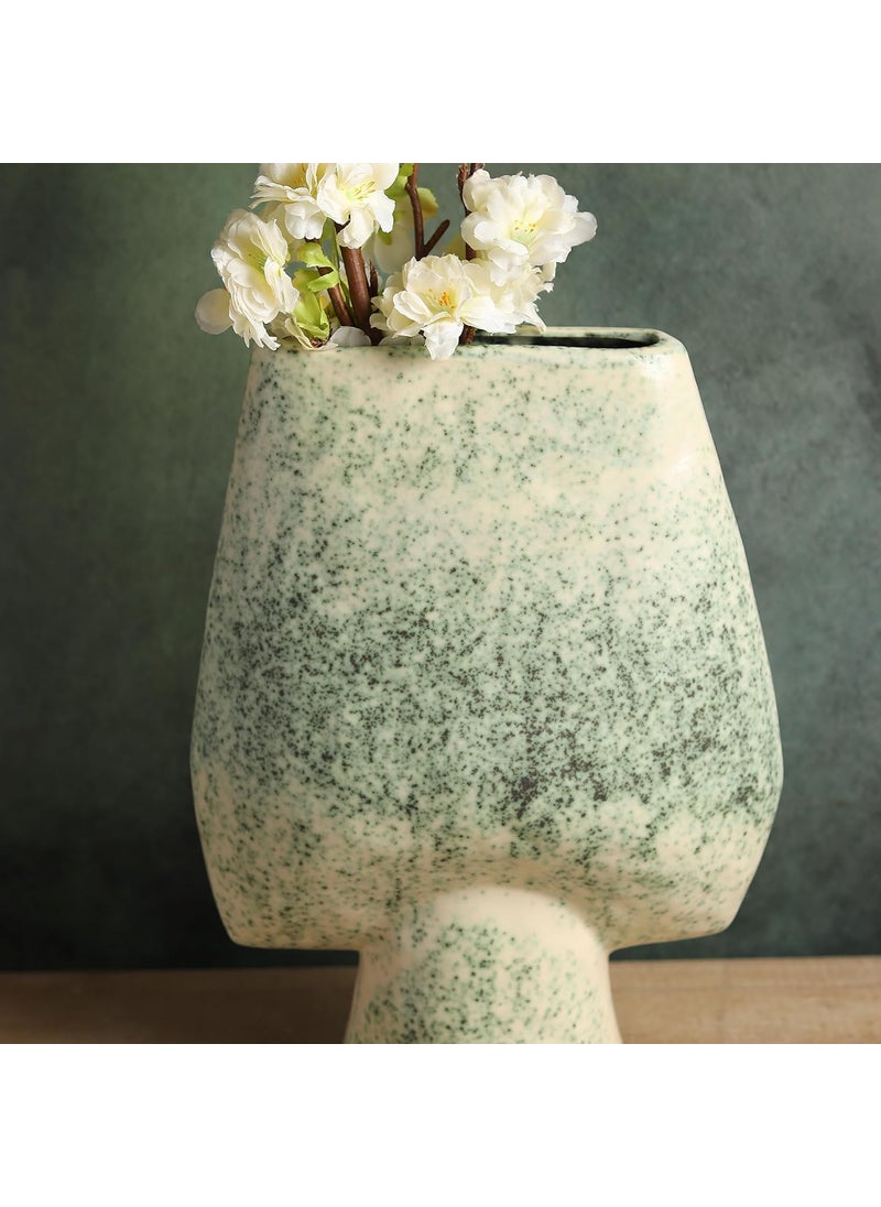 Habere IndiaAll The Cultures Fabricating India Ceramic Vases for Home Decor Vase for Living Room Flower Pot for Living Room Decorative Items for Home Flower Vase L L28xW14xH39 CM