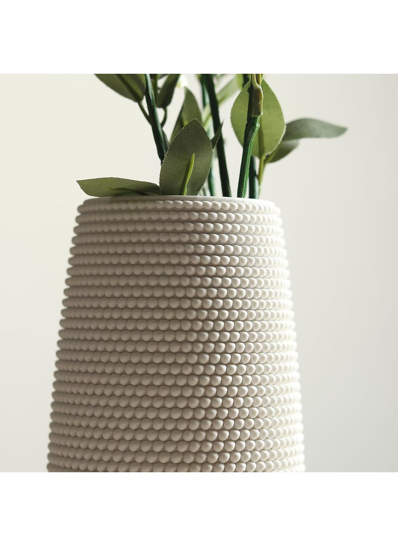 Habere IndiaAll The Cultures Fabricating India Flower Pot for Living Room Vases for Home Decor Vase for Living Room Home Decor Items Table Decor Ceramic Flower Vase L85xW85xH20 CM