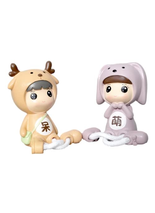 BHOOLUGOOLU Resin Made Hanging Leg Doll Showpiece Style12