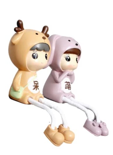 BHOOLUGOOLU Resin Made Hanging Leg Doll Showpiece Style12