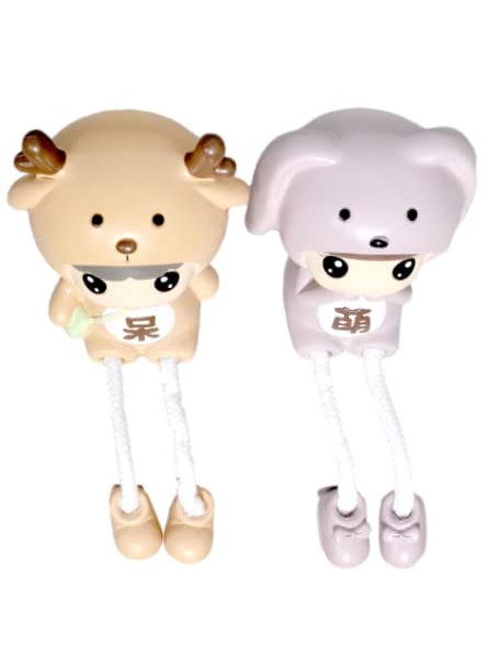 BHOOLUGOOLU Resin Made Hanging Leg Doll Showpiece Style12