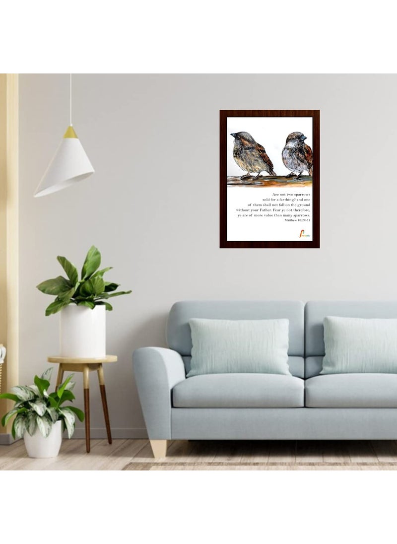 Printality Bible verse Wall Photo Frame Size 235 x 315 CM Hanging wall Photo frame Small Photo Frame verse photo frame Christians gifts thank giving scriptures verse photo frame FRMMIND011