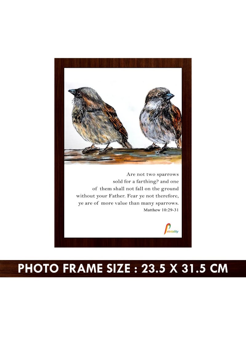 Printality Bible verse Wall Photo Frame Size 235 x 315 CM Hanging wall Photo frame Small Photo Frame verse photo frame Christians gifts thank giving scriptures verse photo frame FRMMIND011