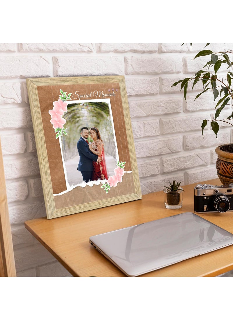 ArtX Wedding Customized Photo Frames With Photo Upload Personalised Wall Room And Home Decor Gift With Plexi Glass A4 A3 PaperCanvas Personalised Photo Print With Frame Set of 1