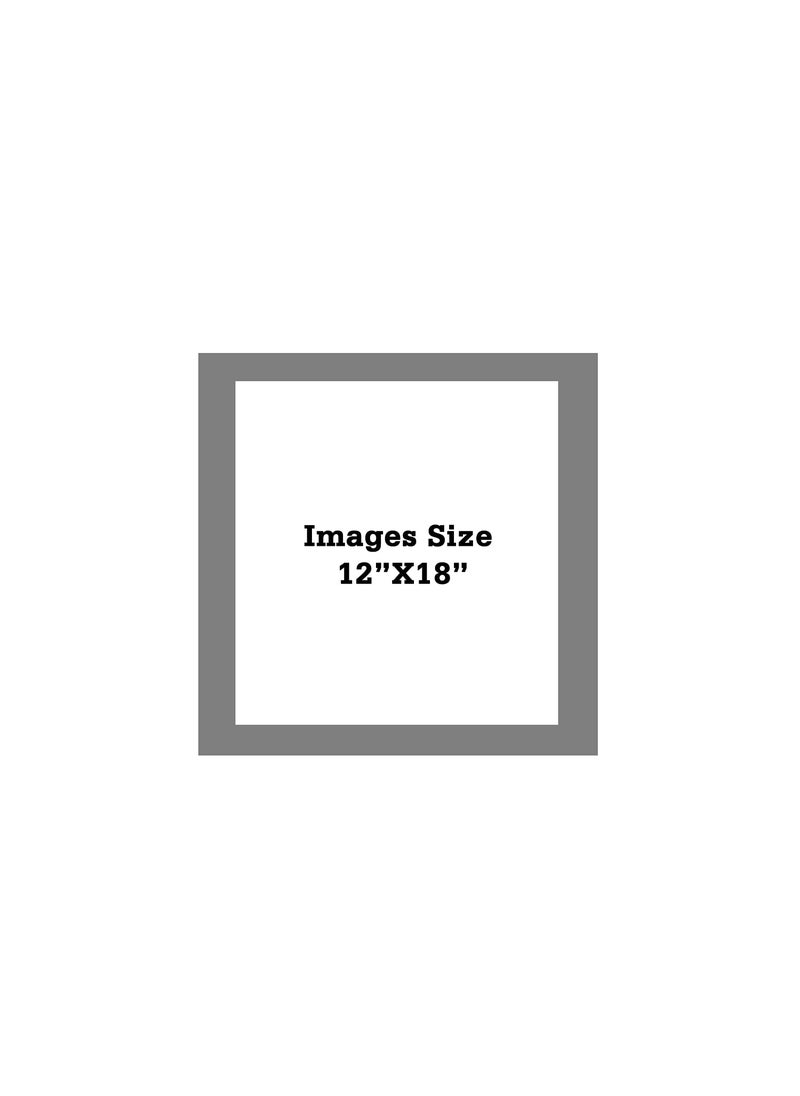 KDM HOME DECOR Photo frame 12x18 Inch Flexible Glass Synthetic Wood HangingTable Top High Density Photo Frame for Wall Decoration Box Brown Color