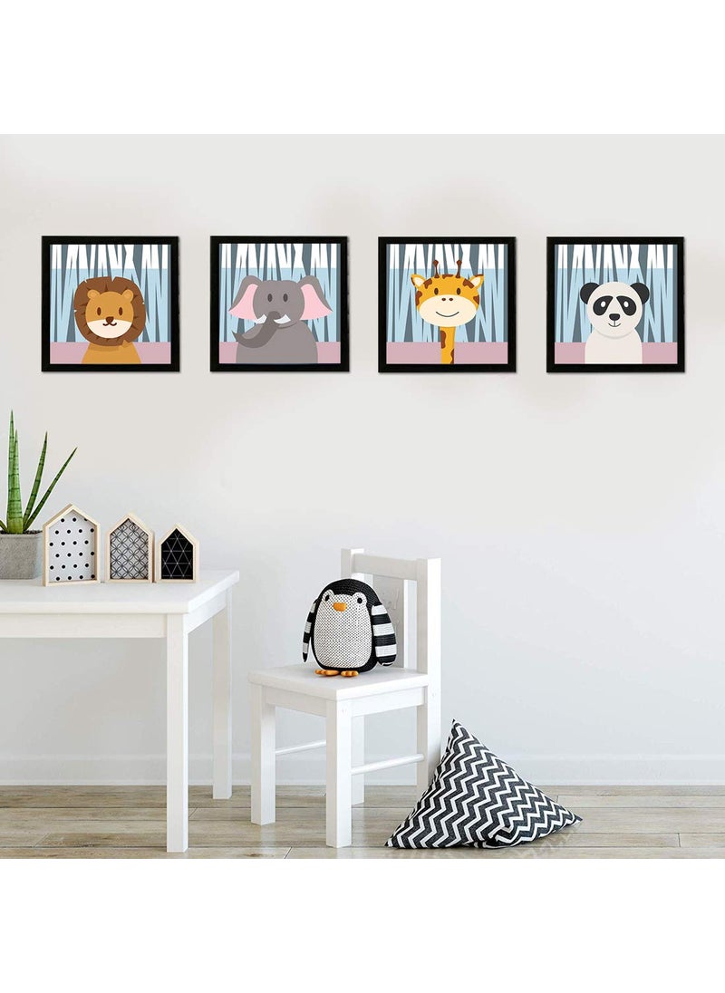 Chaka Chaundh Cartoon Photo Frames For Kids Kids Quotes Frame Inspirational Quotes Wall Frames For Kids Motivational Quotes Frames For Kids Photo Frame For Kids Birthday Kids Room Decor 9 X 9 Inches Set Of 4 Combo Pack