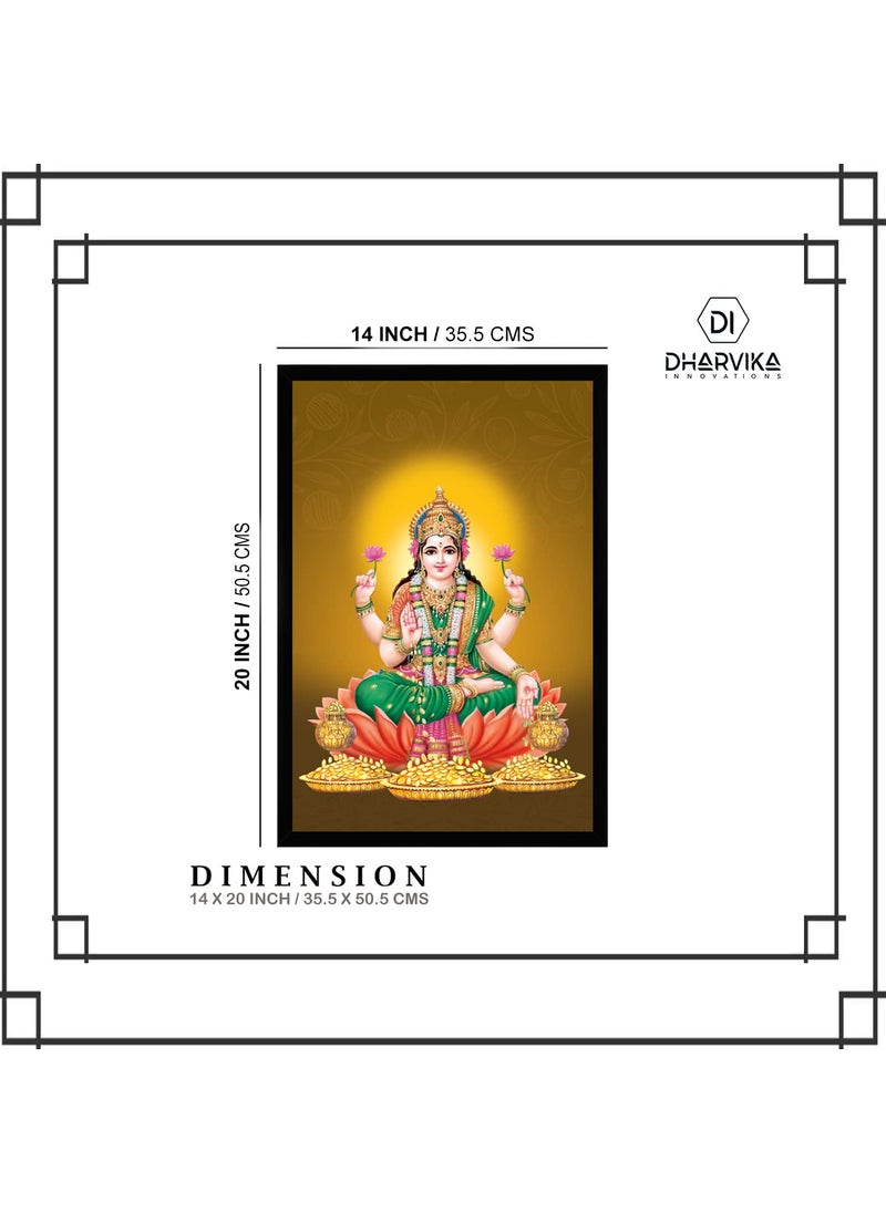 Dharvika Innovations Maa Laxmi Photo Frame Big Size 14 20 Inch