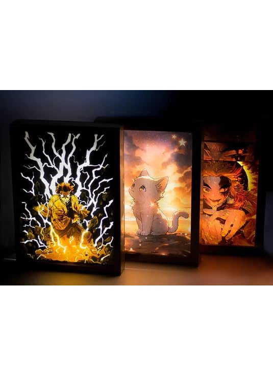 Nuvue Store The Batman LED Photo Frame 5 x 7 inchs USB Powered Illuminated Background Effect Black