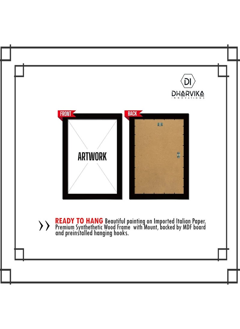Dharvika Innovations Chatrapati Shivaji Maharaj Photo Frame Big Size Shivaji Maharaj Frame 11 14 Inch