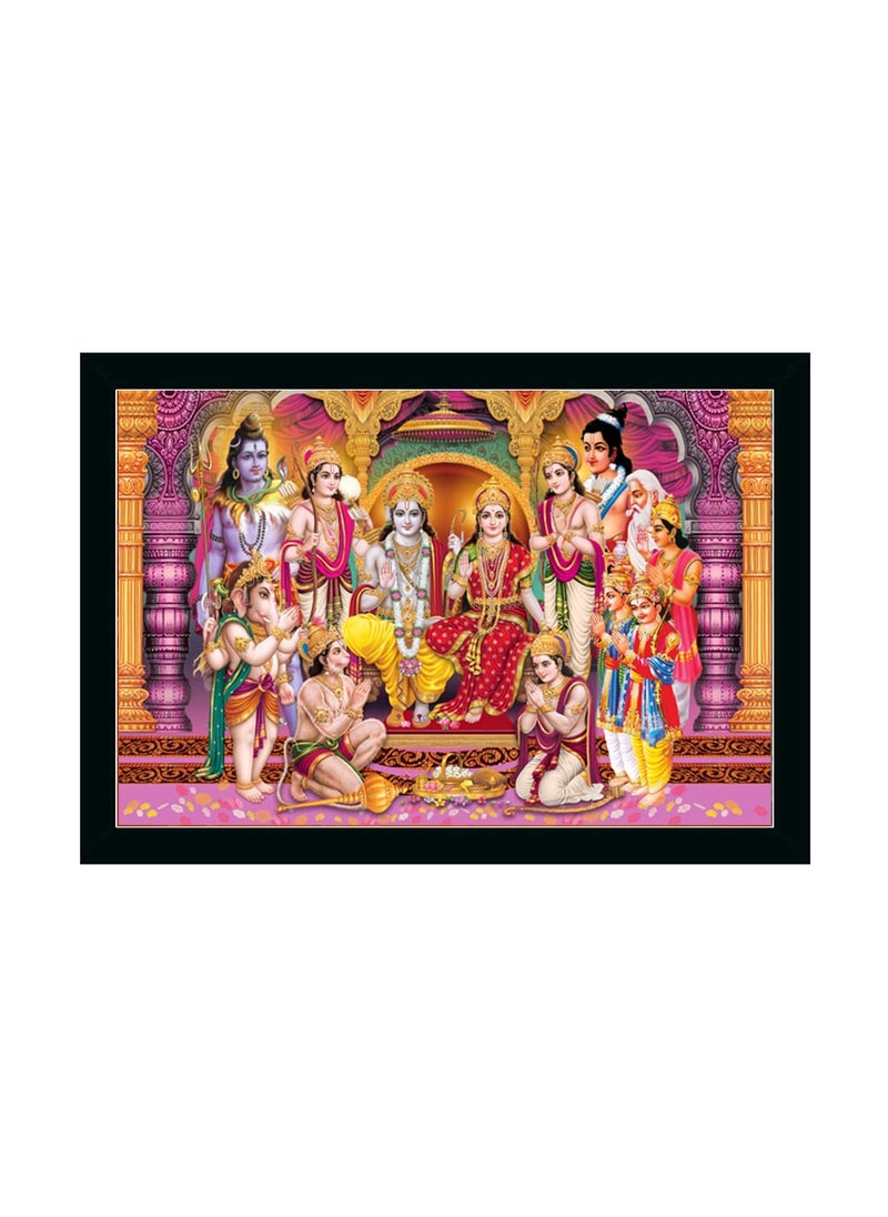 Dharvika Innovations Ayodhya Ram Mandir Photo FrameShree Ram Darbar Photo Frame 2108 14 20 Inch 11x14 Inch