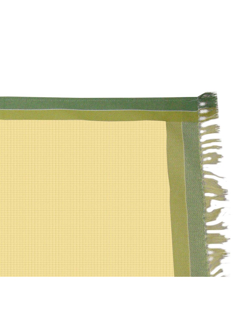 Athom Living Light Weight Cotton Premium Waffle Border Bath Towel 75x150 cm Pack of 4 Multi12
