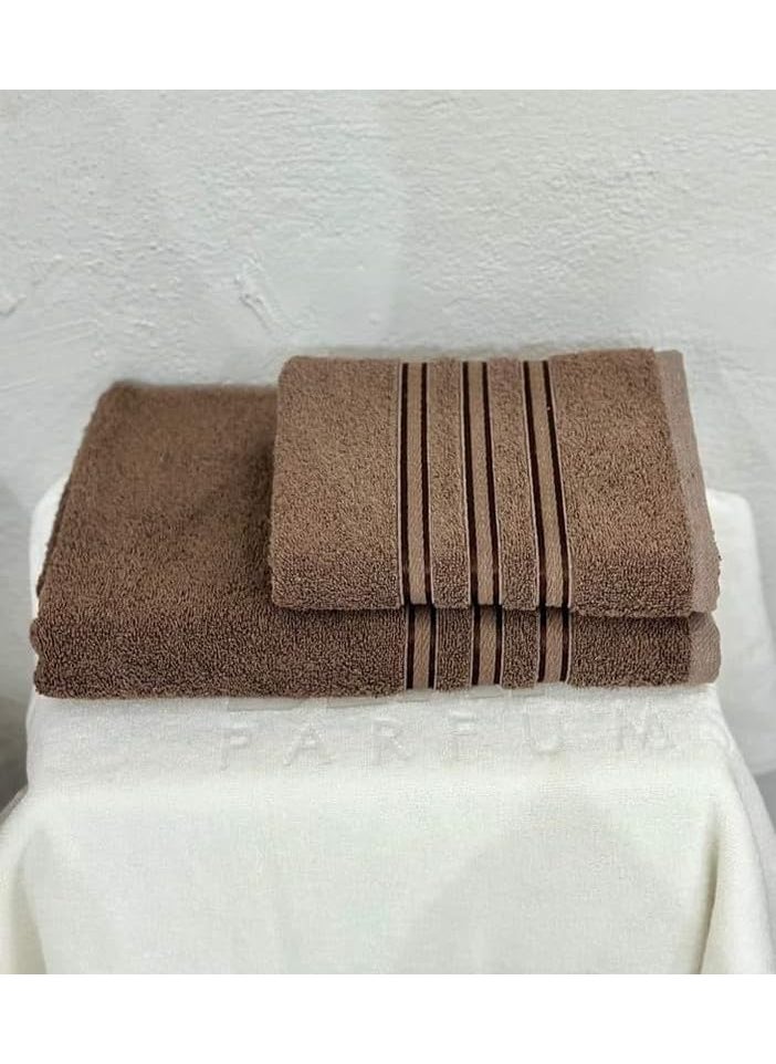 Bezzilish Home Ultra Soft Cotton Bath Towel Set which Includes Bath Towel with Hand Towel for Men Women 300 GSM Set of 2 Color6