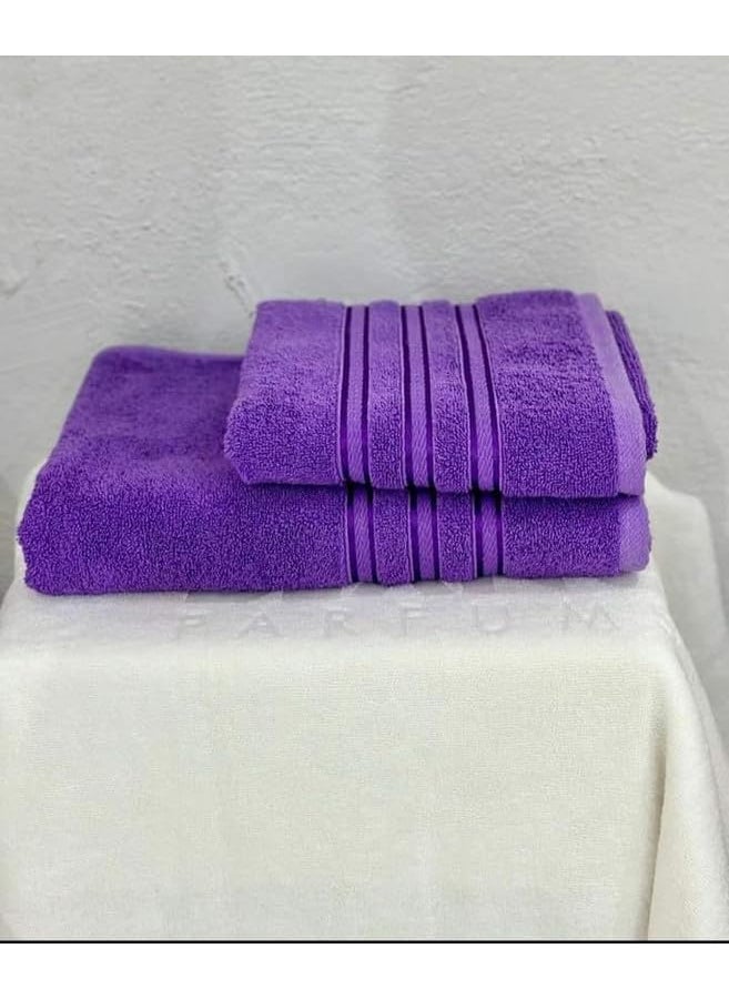 Bezzilish Home Ultra Soft Cotton Bath Towel Set which Includes Bath Towel with Hand Towel for Men Women 300 GSM Set of 2 Color5