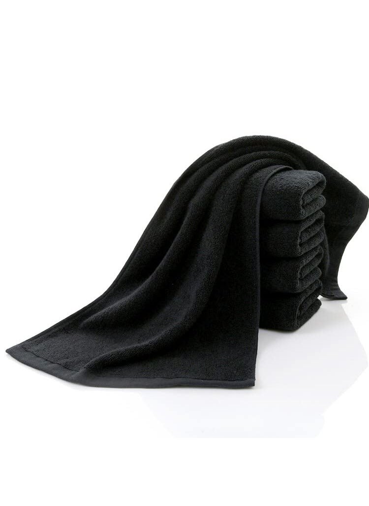 Bezzilish Home Microfiber Bath and Hair Care Towel 40 X 60 Inches 1 Piece Towel Set 900 GSM Soft and Comfortable Extra Large MultiPurpose ly Absorbent Black Pack of 1