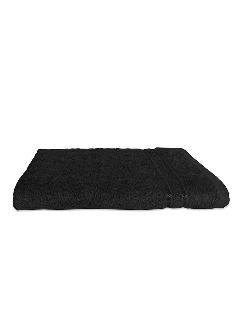Bezzilish Home Microfiber Bath and Hair Care Towel 40 X 60 Inches 1 Piece Towel Set 900 GSM Soft and Comfortable Extra Large MultiPurpose ly Absorbent Black Pack of 1