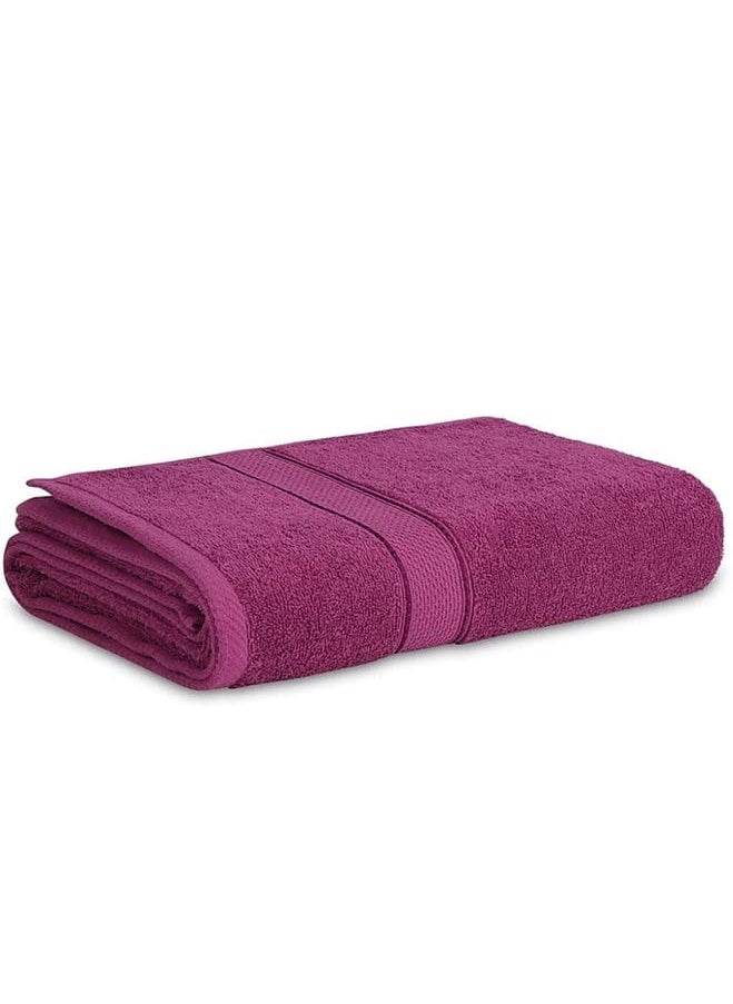 Bezzilish Home Microfiber Bath and Hair Care Towel 40 X 60 Inches 1 Piece Towel Set 900 GSM Soft and Comfortable Extra Large MultiPurpose ly Absorbent Purple Pack of 1