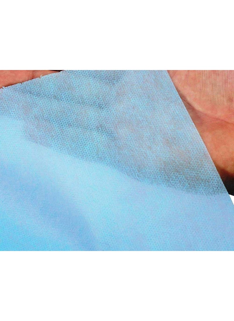 KUDIZE Disposable NonWoven Bed Sheet for Hospital Hotel Spa and Beauty Parlor Blue 31 x 80 Inch Pack of 100