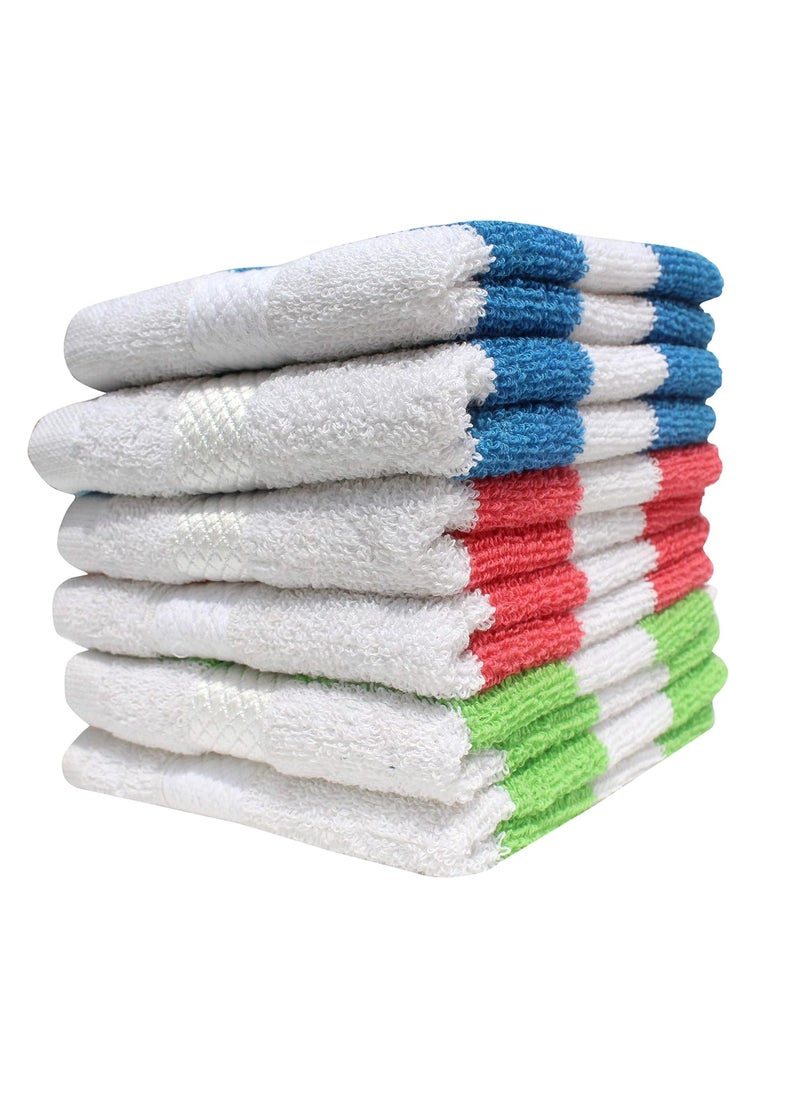 Mandhania Dailyuse Soft Cotton Hand Towels 35x53 cm Pack of 6 SHT606