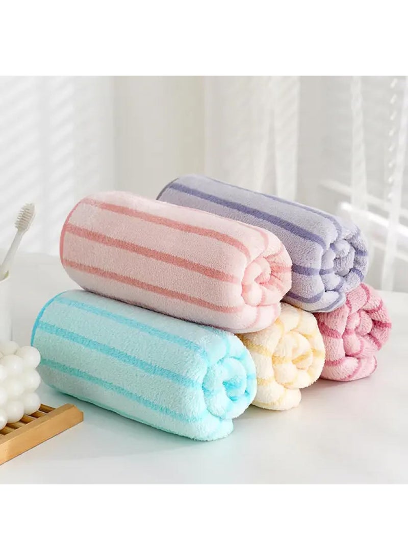 Khillayox Microfiber AntiBacterial 400 GSM Medium Size Hand Towel Super Soft and Absorbent Multipurpose Towels for Bathroom Gym Workout Towels Set of 5 60 x40 CM Multicolor