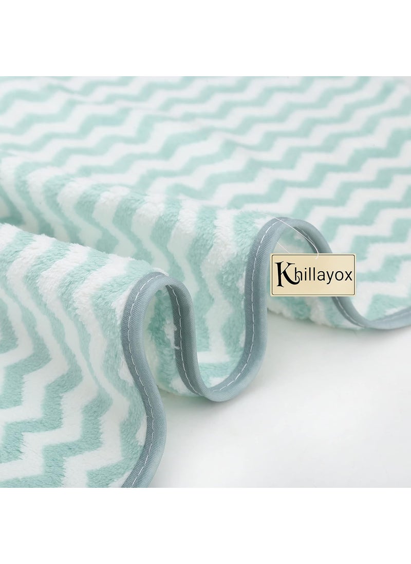 Khillayox Microfiber AntiBacterial 300 GSM Midium Size Hand Towel Super Soft and Absorbent Multipurpose Towels for Bathroom Gym Workout Towels Set of 4 60 x 40 GreyPinkPurpleBlue