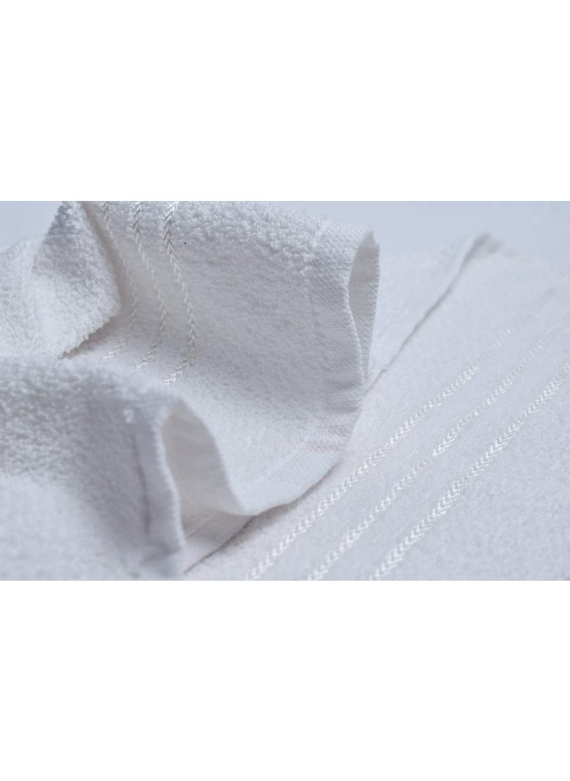 Khillayox Pure Cotton 400 GSM Hand Towel Soft and Absorbent Multipurpose Towels for Bathroom Kitchen Gym Spa Set of 12 14 x 21 White