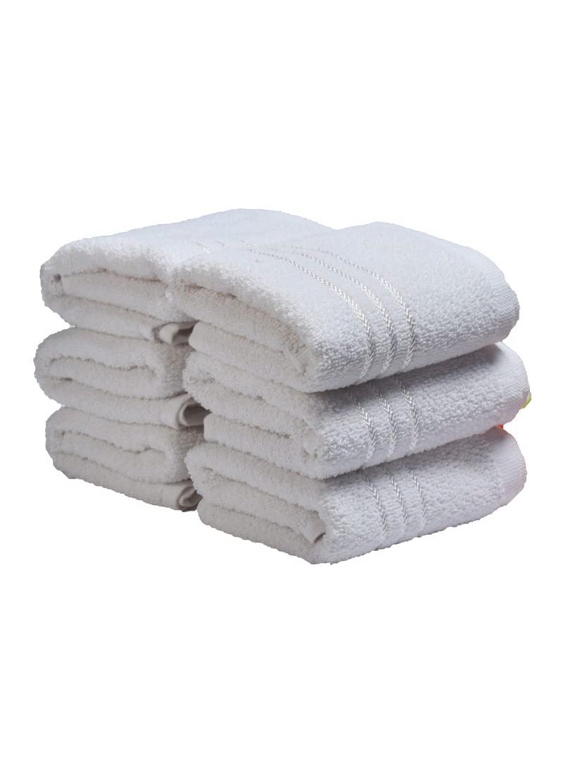 Khillayox Pure Cotton 400 GSM Hand Towel Soft and Absorbent Multipurpose Towels for Bathroom Kitchen Gym Spa Set of 12 14 x 21 White