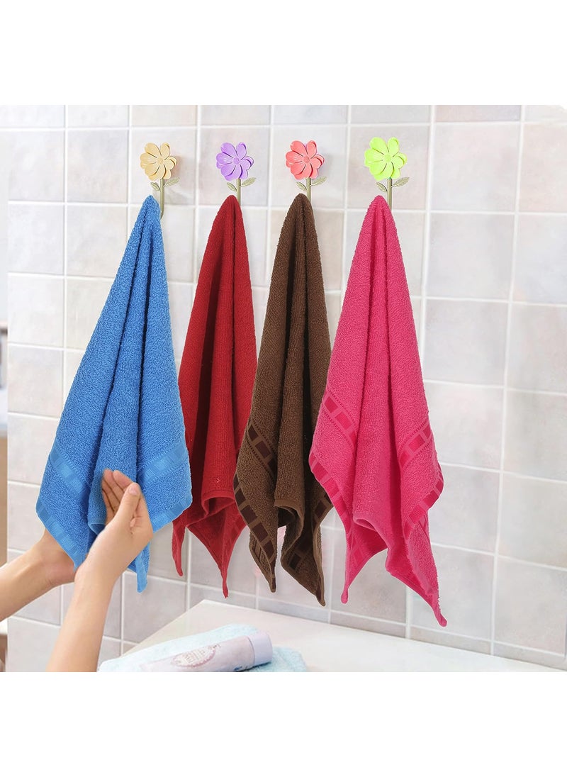 Khillayox Super Soft Cotton Hand Towel Unisex AntiBacterial Medium Size 400 GSM Super Absorbent Hand Towels for Men Women Pack of 1 16 x 24 inMulticolor