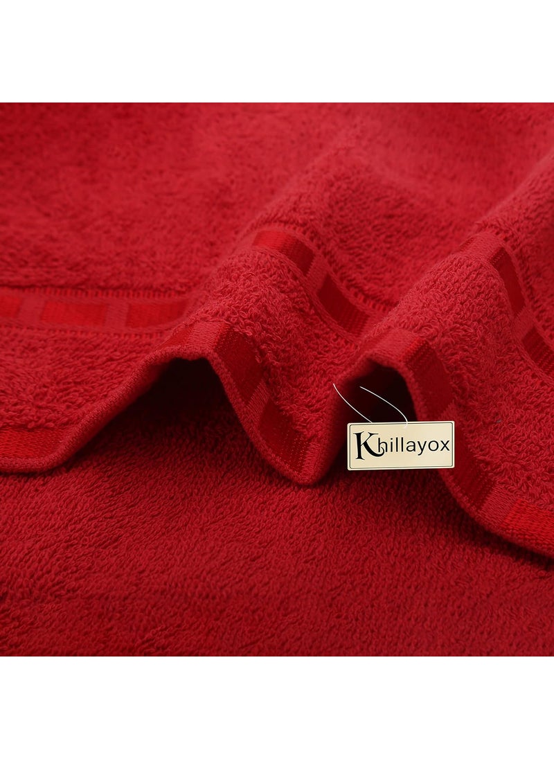 Khillayox Super Soft Cotton Hand Towel Unisex AntiBacterial Medium Size 400 GSM Super Absorbent Hand Towels for Men Women Pack of 1 16 x 24 inMulticolor
