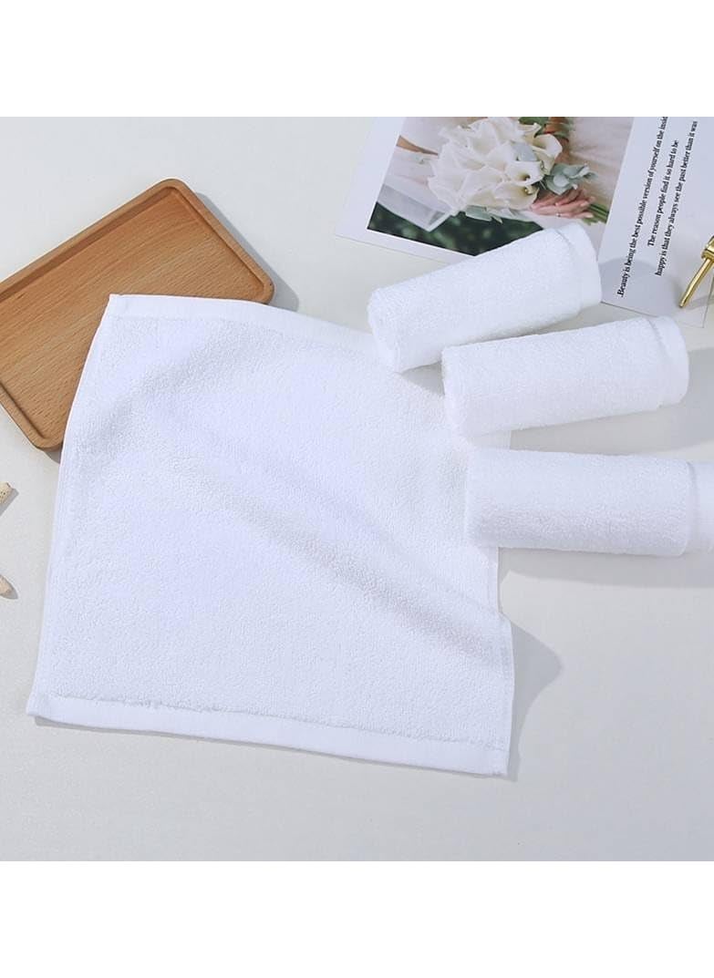 A to Z Premium White Washcloths Soft Cotton Washcloths Ideal for Everyday Use face Towels Hand Towels wash Cloths for Showering Bathroom White washcloths 12 Pack