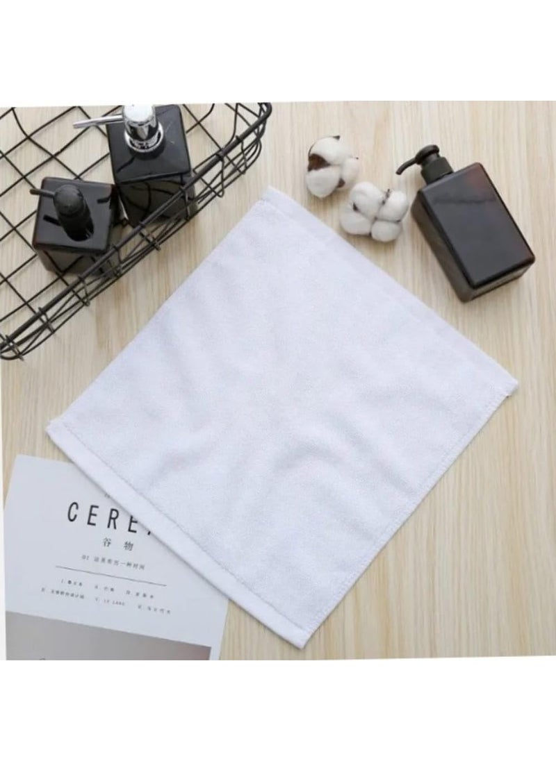 A to Z Premium White Washcloths Soft Cotton Washcloths Ideal for Everyday Use face Towels Hand Towels wash Cloths for Showering Bathroom White washcloths 12 Pack