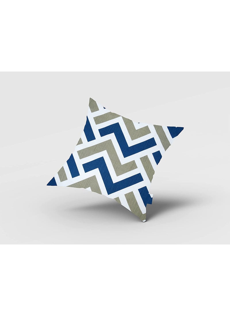 16x16 Cushion Cover Premium Square Pillow Case for Stylish Home Decor Blue Chevron 2 Pillowcase 16x16 16 x 16 Set of 2