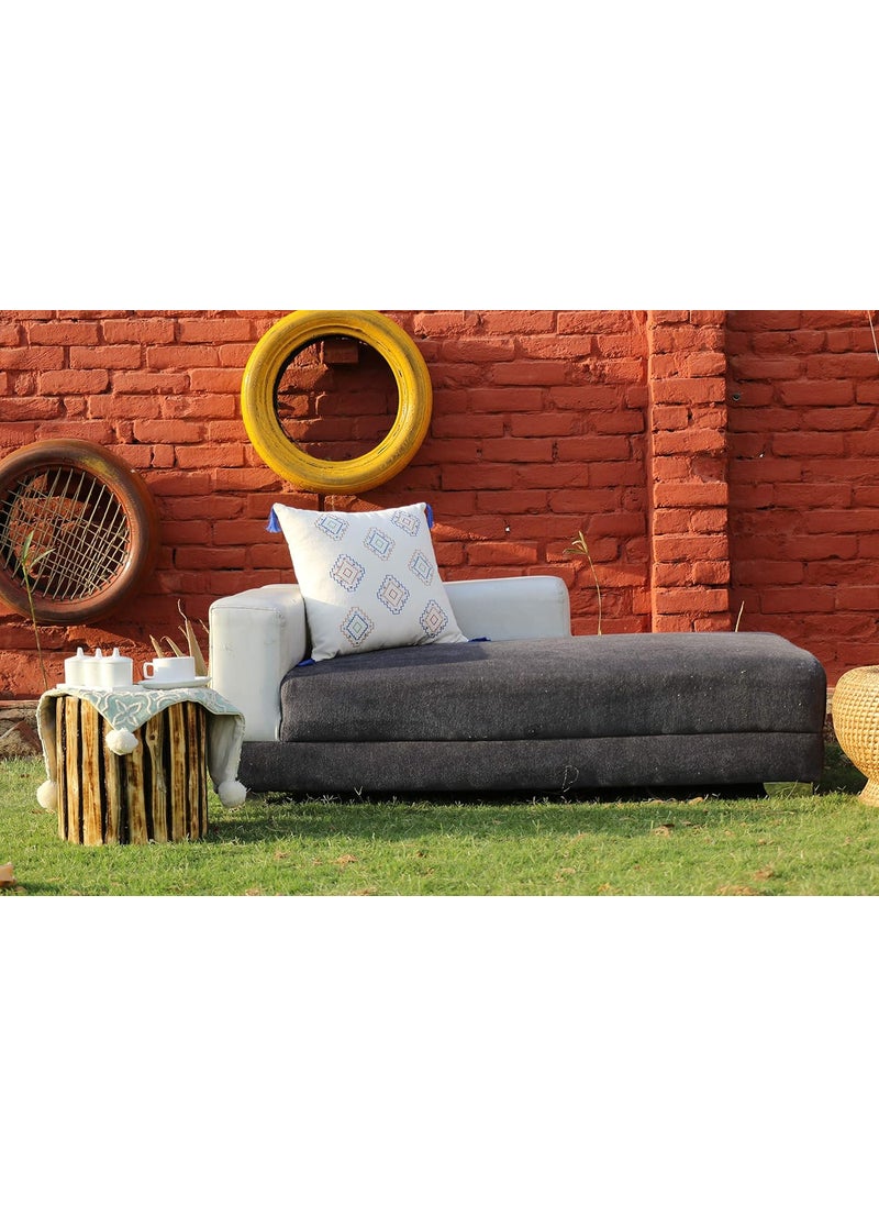 IMPEXART PVT LTD Cotton Traditional Handmade Embroidery Super Soft Cushion and Pillow Cover Multicolour 18 X 18 Inches