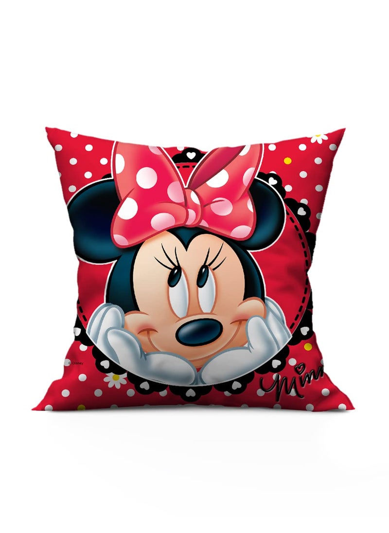 Athom Living Disney Minnie Mouse Cushion with Cover 40x40 cm