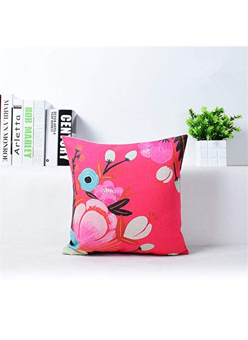 AEROHAVEN Polyester 150 TC Designer Decorative Throw PillowCushion Covers with Cushions Multicolour 18 x 18 Inch Set of 5