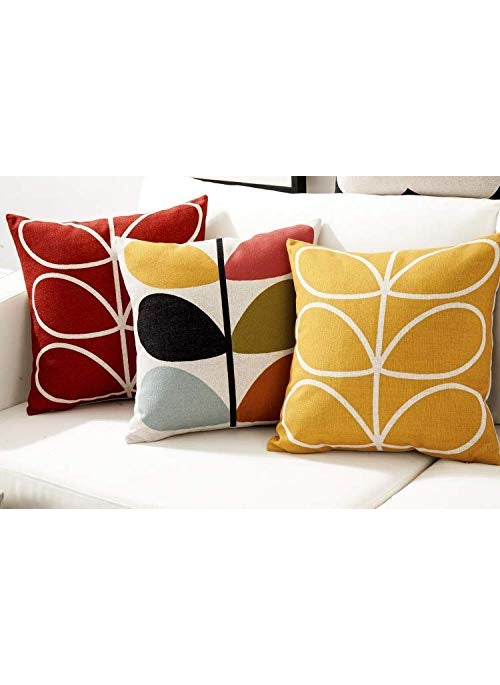 AEROHAVEN Set of 5 Designer Decorative Throw PillowCushion Covers CC140 18 inch x 18 inch Multicolour