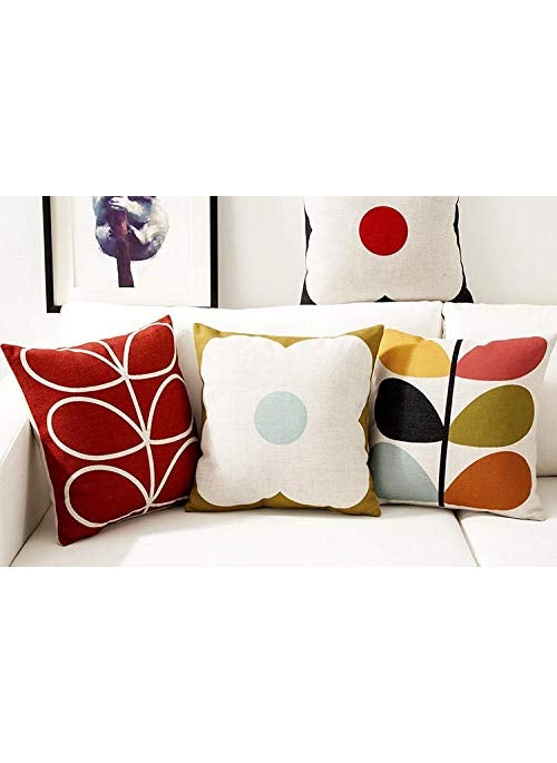 AEROHAVEN Set of 5 Designer Decorative Throw PillowCushion Covers CC140 18 inch x 18 inch Multicolour