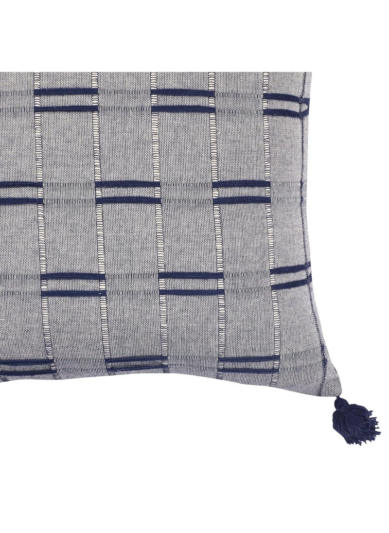 16x16 Cushion Cover Premium Square Pillow Case for Stylish Home Decor Navy Blue Cream Pillowcase 16x16 16 x 16 Set of 3