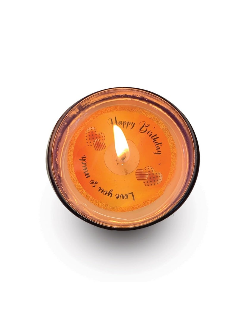 Divine Senses Secret Message Scented Candles Aromatherapy Unique Calligraphy Brush Art Natural Soy Wax Customization Available 40h Burning Lily Rose Sandalwood