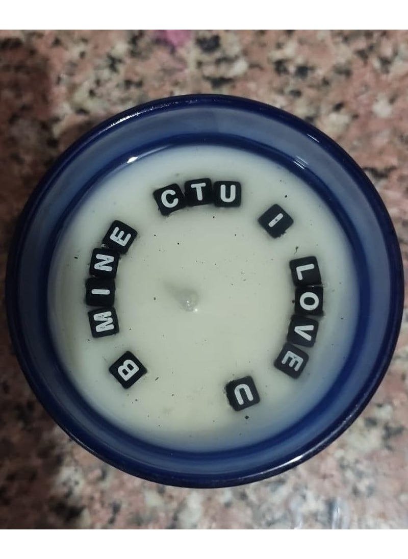 Divine Senses Scented Candles Secret Message Candles for Your Loved Once Natural Soy Wax Candle Highly Fragrance Customization Available 40h Burning Rose Sandalwood Fresia